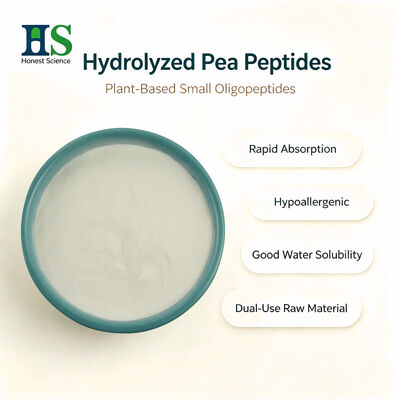 Peptídeos de proteína de ervilha em pó proteína de ervilha hidrolisada para fórmulas de cuidados com a pele e nutrição