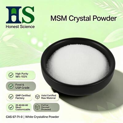 MSM Cristal em pó metilsulfonilmetano dimetil sulfone rede personalizada disponível