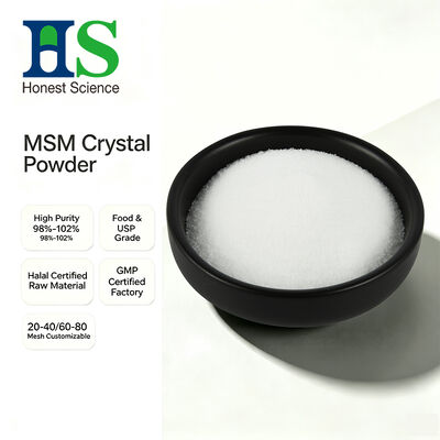 Pó de cristal MSM grau USP | Dimetilsulfona CAS 67‑71‑0 matéria-prima a granel