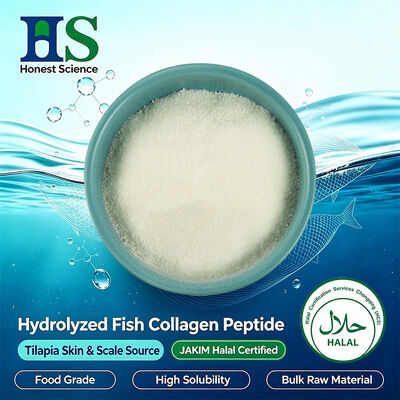 JAKIM Halal Certified Tilapia Skin & Scale Collagen Peptide Powder.